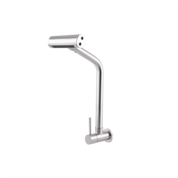 Torneira Cozinha Água Fria Iguaçu Parede 4 Jatos Escovado