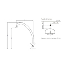 Torneira Cozinha Bancada Bica Movel Nova Gyro Tigre