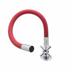Torneira Cozinha Bancada Mesa Gourmet Tubo Flexível Vermelho