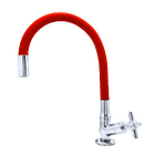 Torneira Cozinha Bancada Mesa Gourmet Tubo Flexível Vermelho