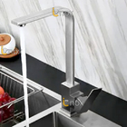 Torneira Cozinha Bancada Monocomando Inox Escovada 1/4 360º