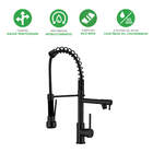 Torneira Cozinha Bancada Premium Gourmet Preto Cromado Spray