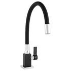 Torneira Cozinha Bancada Quadrada Gourmet Luxo Black Edition