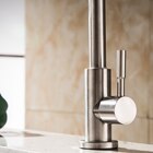 Torneira Cozinha Bica Alta Giratória Bancada Bica Inox 1/4 V