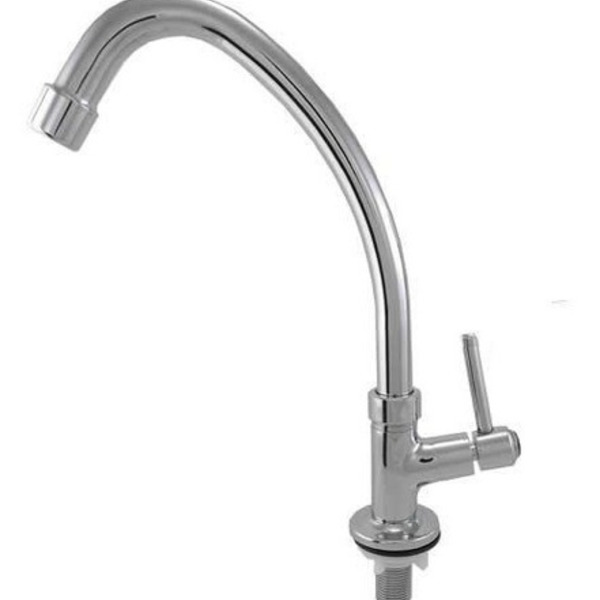 Torneira Cozinha Bica Móvel Bancada Alta Giratória 1/4volta P