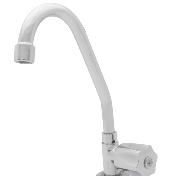 Torneira Cozinha Bica Móvel Metal Cromada 1/4 Volta Bancada