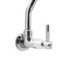 Torneira Cozinha Bica Móvel Metal Cromada 1/4 Volta Parede