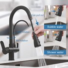 Torneira Cozinha Churrasqueira Cuba C/ Filtro Preto Fosco