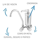 Torneira Cozinha Com Filtro/purificador De Água Oliveira 2167