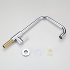 Torneira Cozinha Cromada Aço Inox Bancada 1/4 De Volta Água F