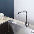 Torneira Cozinha Cromada Aço Inox Bancada 1/4 De Volta Água F