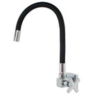 Torneira Cozinha Cruzeta Parede Tubo Preto Articulável 1/4 Vo