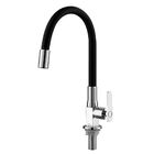 Torneira Cozinha De Mesa Bancada Flexível Iura Kalt Inox Crom