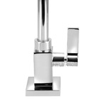 Torneira Cozinha De Mesa Bancada Quadrada Tubo Gourmet Luxo