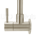 Torneira Cozinha De Parede Gourmet Inox Escovado Luxo 1/4v.