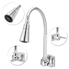 Torneira Cozinha De Parede Quadrada Tubo Cone Flexivel 1/4v