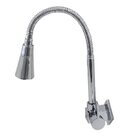 Torneira Cozinha Flexível Quadrada Parede Cone Cromado Exclus