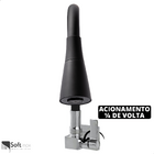 Torneira Cozinha Flexível Quadrada Parede Cone Preto 2 Jatos