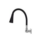 Torneira Cozinha Flexível Quadrada Parede Cone Preto 2 Jatos