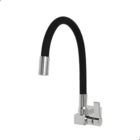 Torneira Cozinha Flexível Quadrada Parede Silicone Preto
