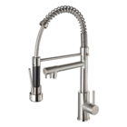 Torneira Cozinha Gourmet Aço Inox Monocomando Giro 360º