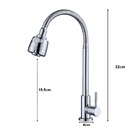 Torneira Cozinha Gourmet Bancada/mesa Cromada Flexível 1/4