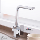 Torneira Cozinha Gourmet Cromada Bica Dupla Saída Para Água F