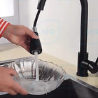 Torneira Cozinha Gourmet Curva Extensível Monocomando Mistura