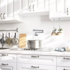 Torneira Cozinha Gourmet Dobrável De Parede Metal Inox Pmx