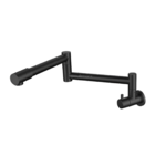 Torneira Cozinha Gourmet Dobrável De Parede Metal Preto Pmx