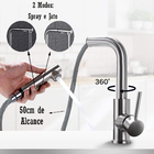 Torneira Cozinha Gourmet Extensível Inox Misturador Monocoman