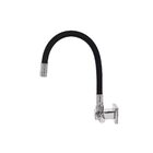 Torneira Cozinha Gourmet Flexível Quadrada Silicone Preto Del
