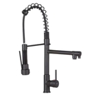 Torneira Cozinha Gourmet Inox Preto C/ Monocomando