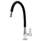 Torneira Cozinha Gourmet Mesa Silicone Preto Flexível C70 Cas