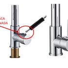 Torneira Cozinha Gourmet Misturador Duo Spray Mesa Preta Me01B