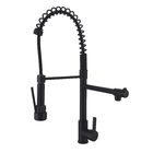 Torneira Cozinha Gourmet Misturador Duo Spray Mesa Preta Me01B