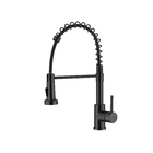 Torneira Cozinha Gourmet Misturador Duplo Jato Mesa Preta Me1