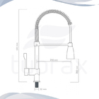 Torneira Cozinha Gourmet Misturador Monocomando Bancada Culin