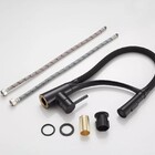 Torneira Cozinha Gourmet Misturador Monocomando Borracha Preta