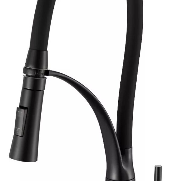 Torneira Cozinha Gourmet Misturador Monocomando Borracha Preta