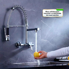 Torneira Cozinha Gourmet Misturador Monocomando de Parede Cro