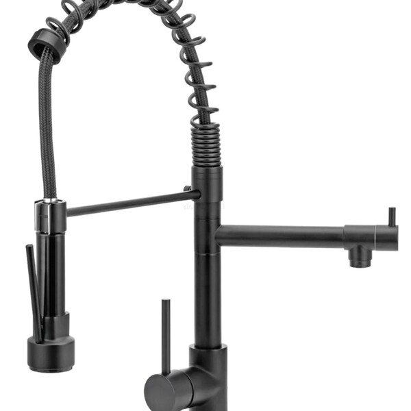 Torneira Cozinha Gourmet Misturador Monocomando Preta 2287 Pr