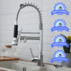 Torneira Cozinha Gourmet Monocomando 50 Cm Spray 02 Saídas