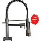 Torneira Cozinha Gourmet Monocomando 50cm Novadecor Grafite