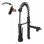 Torneira Cozinha Gourmet Monocomando De Parede Preto Domum