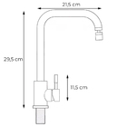 Torneira Cozinha Gourmet Monocomando Inoxidavel Aço Escovado