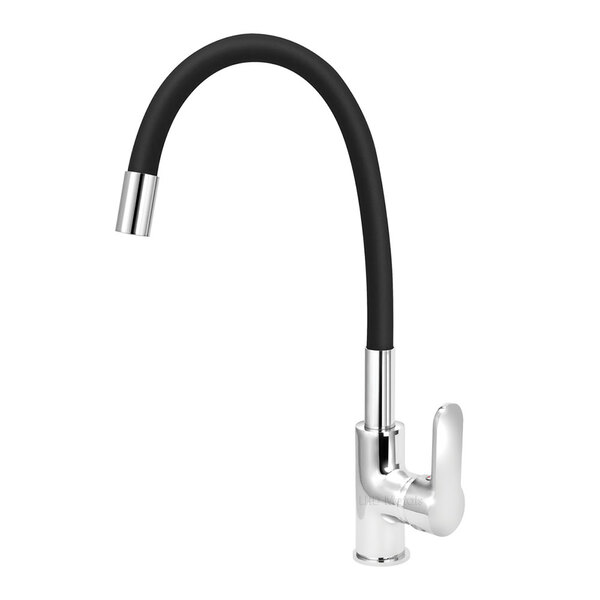 Torneira Cozinha Gourmet Monocomando Mangueira Flexivel Preto