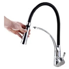 Torneira Cozinha Gourmet Monocomando Mangueira Preta Flex.