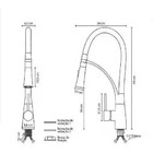 Torneira Cozinha Gourmet Monocomando Mangueira Preta Flex.