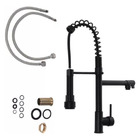 Torneira Cozinha Gourmet Monocomando Para Bancada 50cm Preta